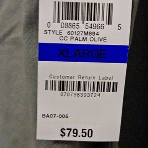 NWT Palm Olive Charter Club denim style jacket from JC Penney's, size XL